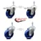 Service Caster 4 Inch Solid Polyurethane Swivel 3/8 Inch Stem Caster Total Lock Brake SCC, 2PK SCC-TSTTL20S414-SPUS-381615-2-S-2 - alternate 1